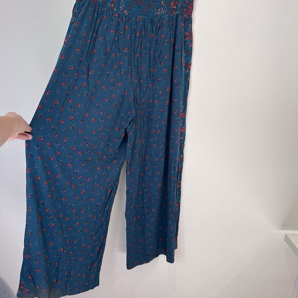 Torrid Pull-On Wide Leg Challis Smocked Waist High-Rise Pant Boho Festival 1XT - Picture 10 of 13